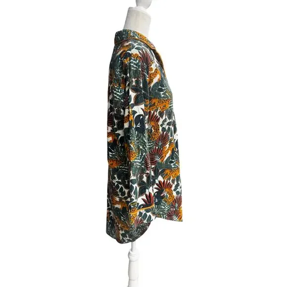 World Market Jungle Print Flannel Nightshirt – Size S/M - Picture 4 of 5